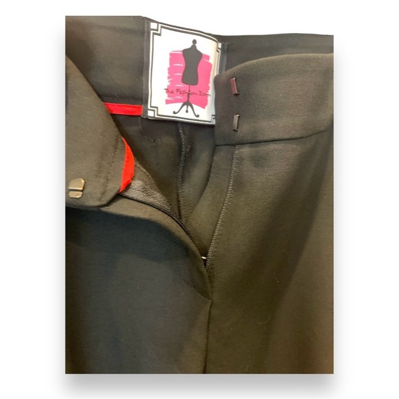 Flower Embroidered Black Women Pants - Picture 8 of 11